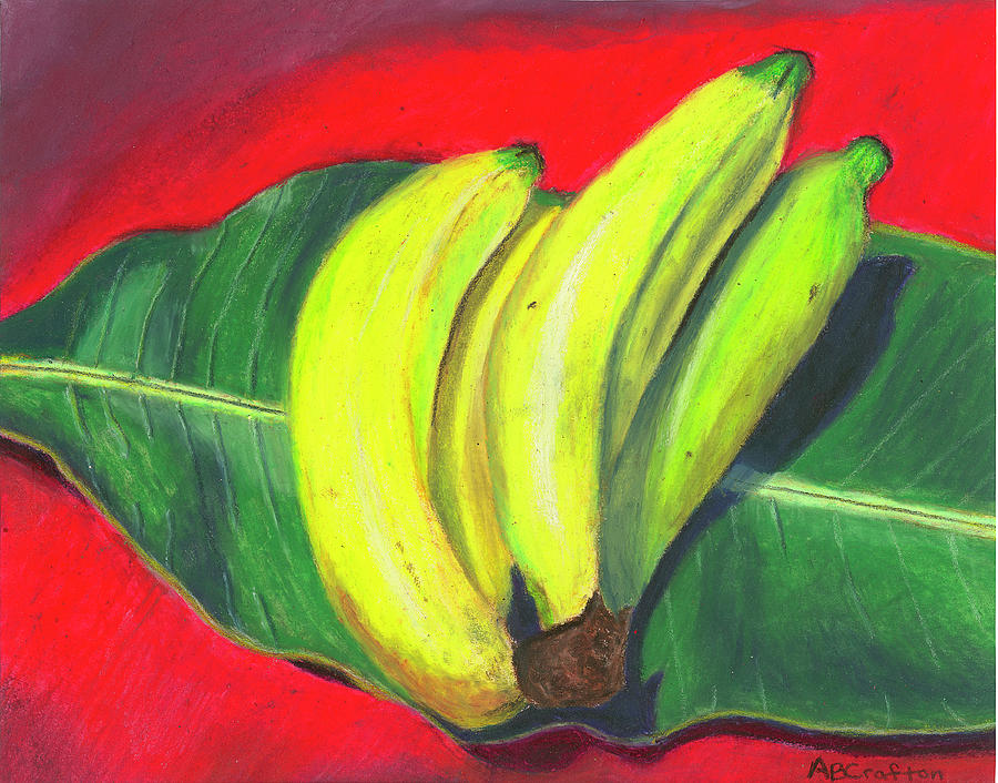 Banana Painting - Lovely Bunch of Bananas by Arlene Crafton