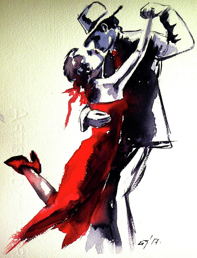 Lovely dance Painting by Kovacs Anna Brigitta