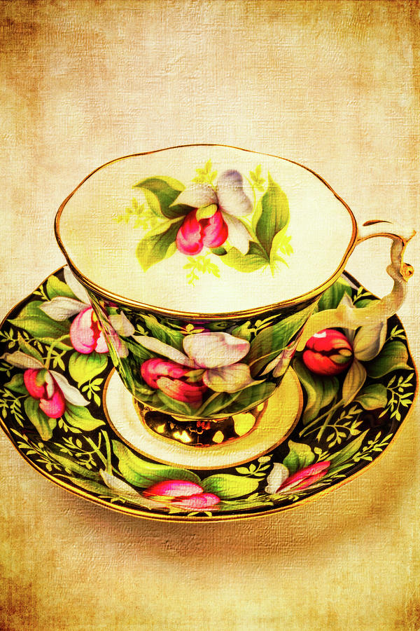 Lovely Floral Tea Cup Photograph by Garry Gay