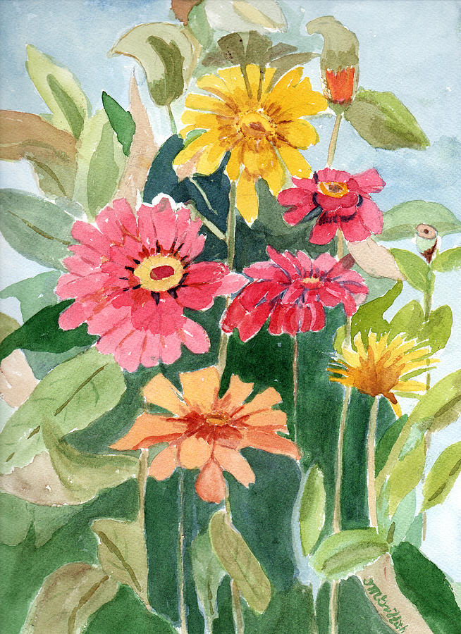 Lovely Flowers Painting by Marsha Karle