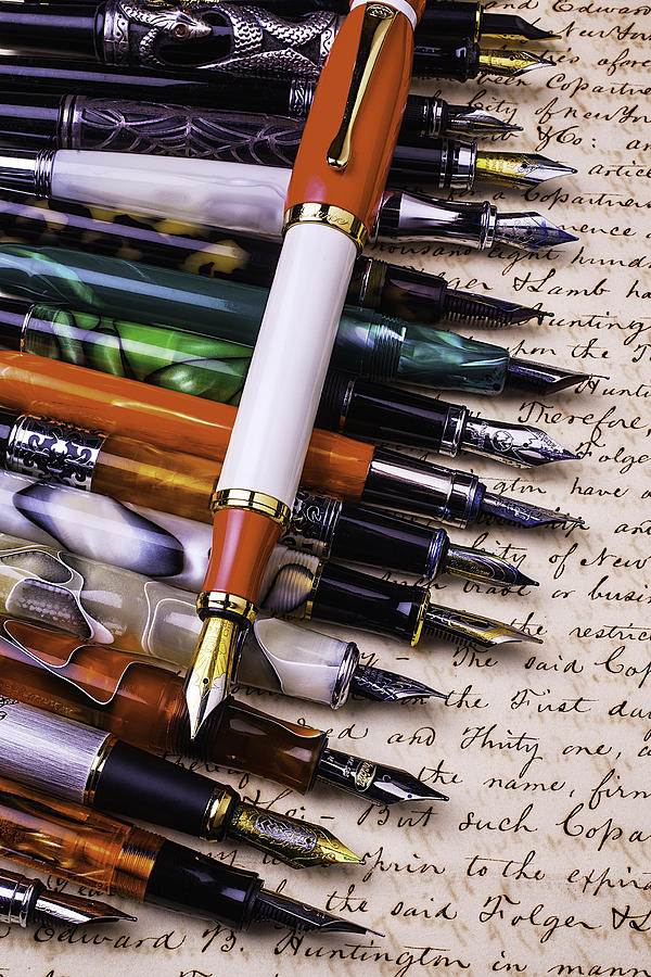 Lovely Fountain Pens Photograph by Garry Gay