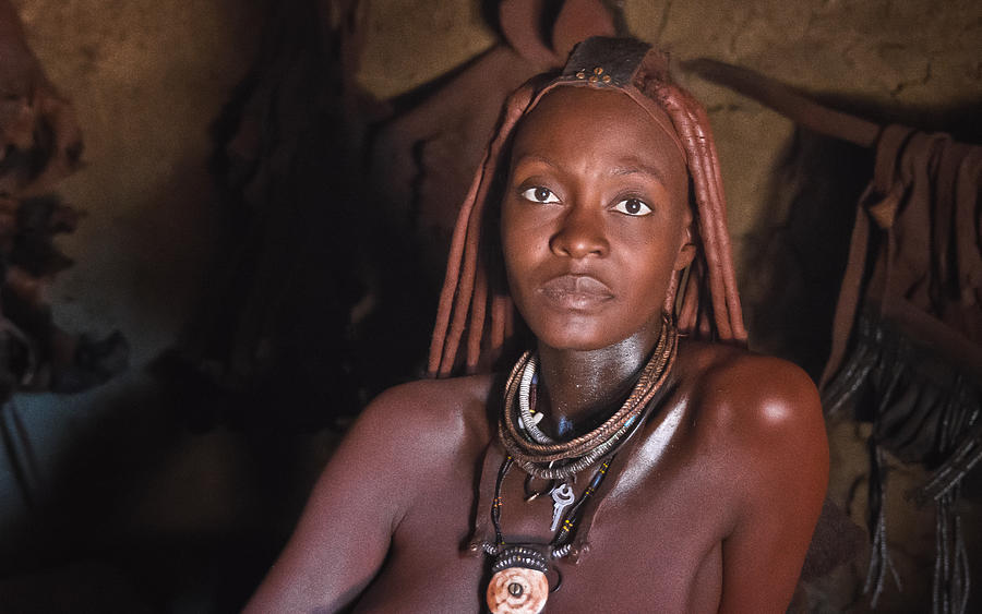 Nature Photograph - Lovely Himba lady by Sandy Schepis