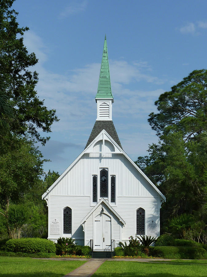 Lovely Lane Chapel on St. Simons Island Photograph by Carla Parris