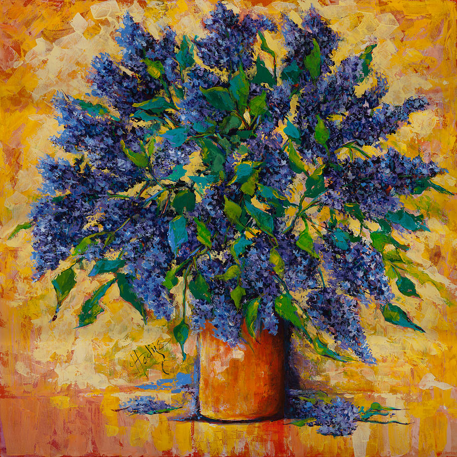 Lovely Lilacs Painting by Mary DuCharme
