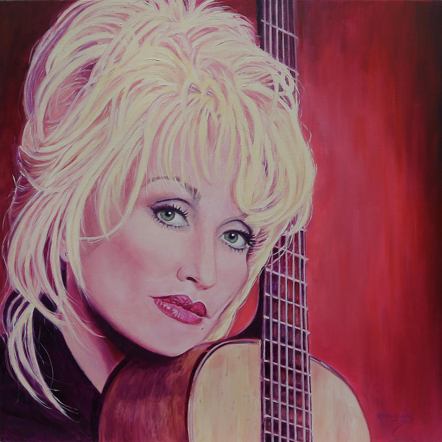 Dolly Parton Painting - Its All Wrong, But Its All Right - Dolly Parton by Maria Modopoulos