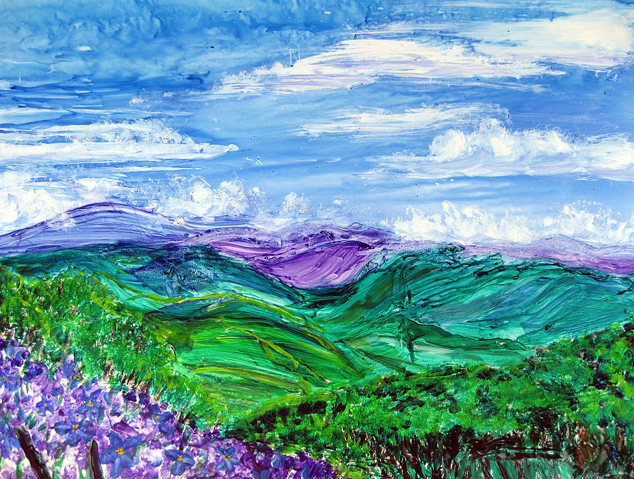 Lovely View Santa Inez Painting by Sarah Hornsby