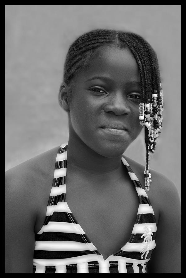 Lovely Young Black Girl Photograph by Ginger Wakem