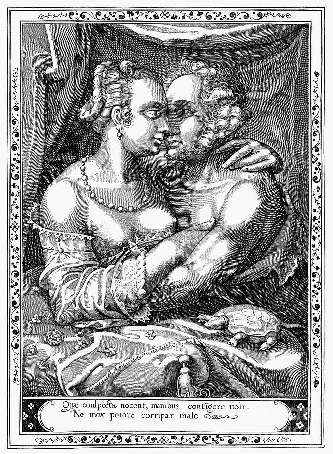 LOVERS, 17th CENTURY Photograph by Granger
