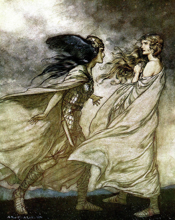 Lovers Painting By Arthur Rackham lovers by arthur rackham