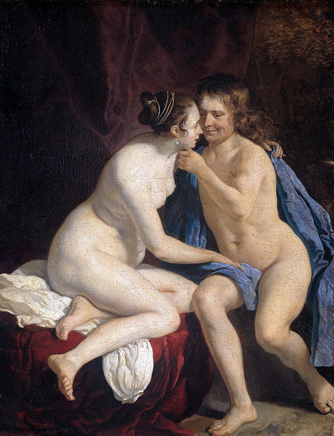 Lovers Painting by Attributed to Jacob van Loo