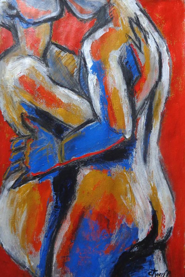 Lovers - Hot Summer Desire Painting by Carmen Tyrrell