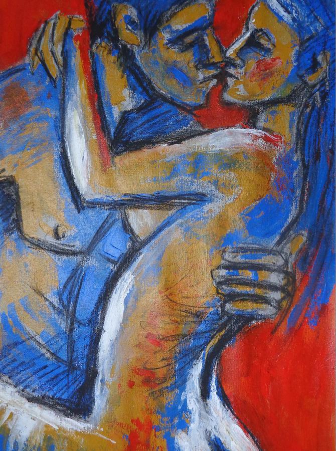 Lovers - Hot Summer Love Painting by Carmen Tyrrell