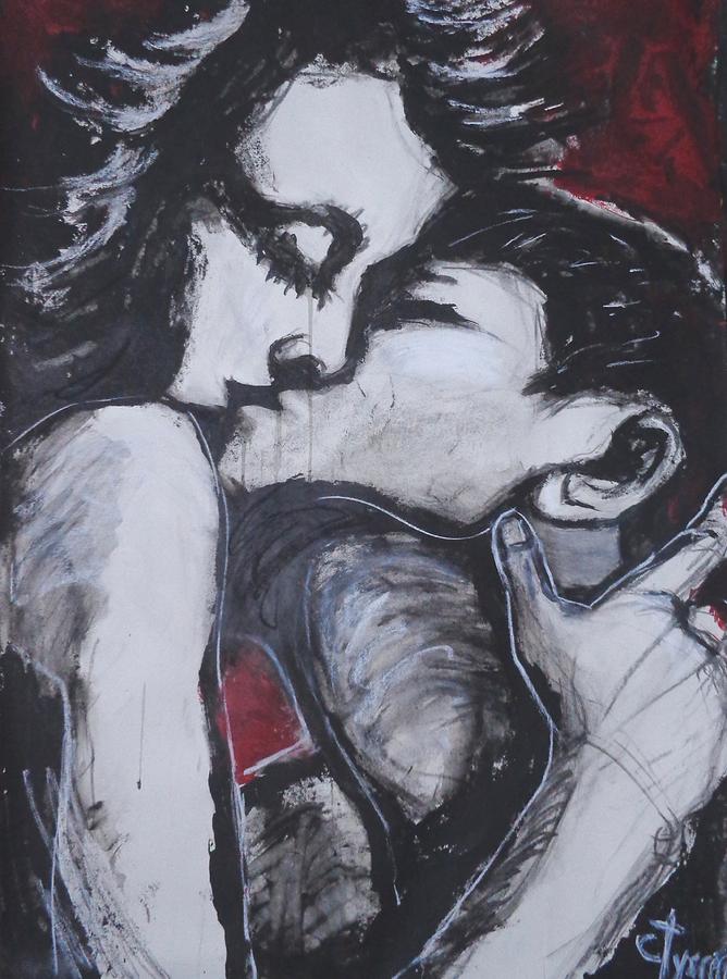 Lovers - I Love You Painting by Carmen Tyrrell