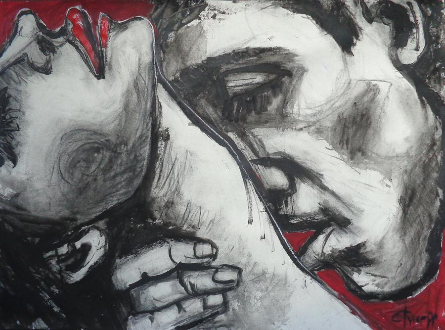 Lovers - Intimacy 2 Painting by Carmen Tyrrell