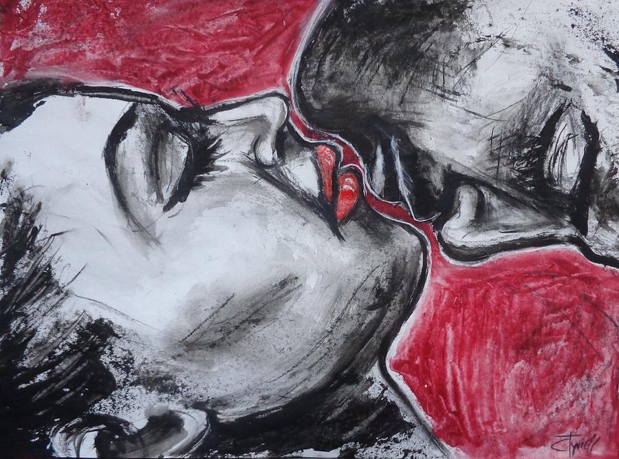 Lovers - Intimacy 4 Painting by Carmen Tyrrell