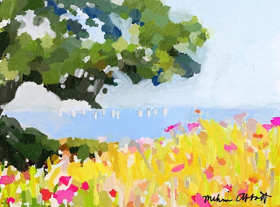 Lovers Lane, Rockport, MA Painting by Melissa Abbott