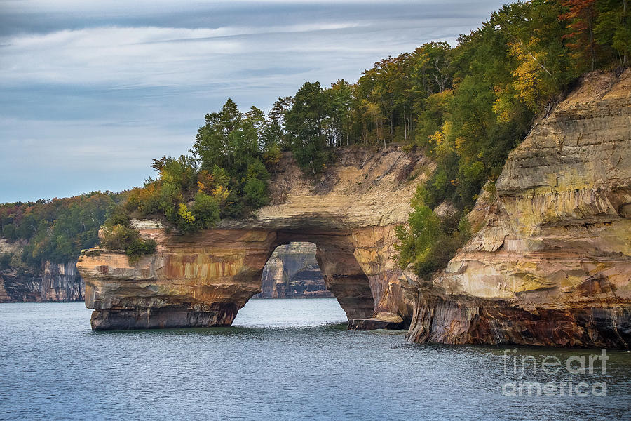 Lovers Leap -5509  Pictured Rocks National Lakeshore  Photograph by Norris Seward