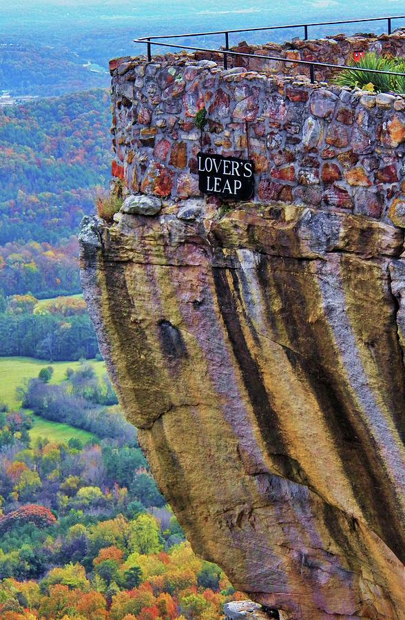 Fall Photograph - Lovers Leap Over Tennessee by Faith Williams