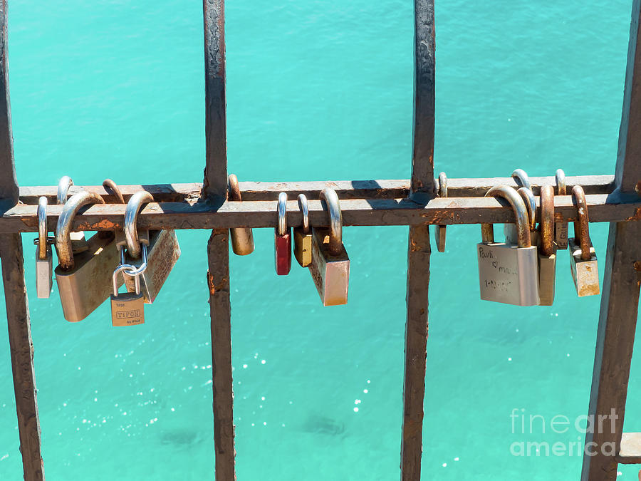 Lovers locks Photograph by Rod Jones
