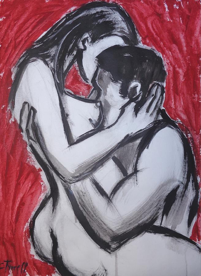 Lovers - Loved By You Painting by Carmen Tyrrell