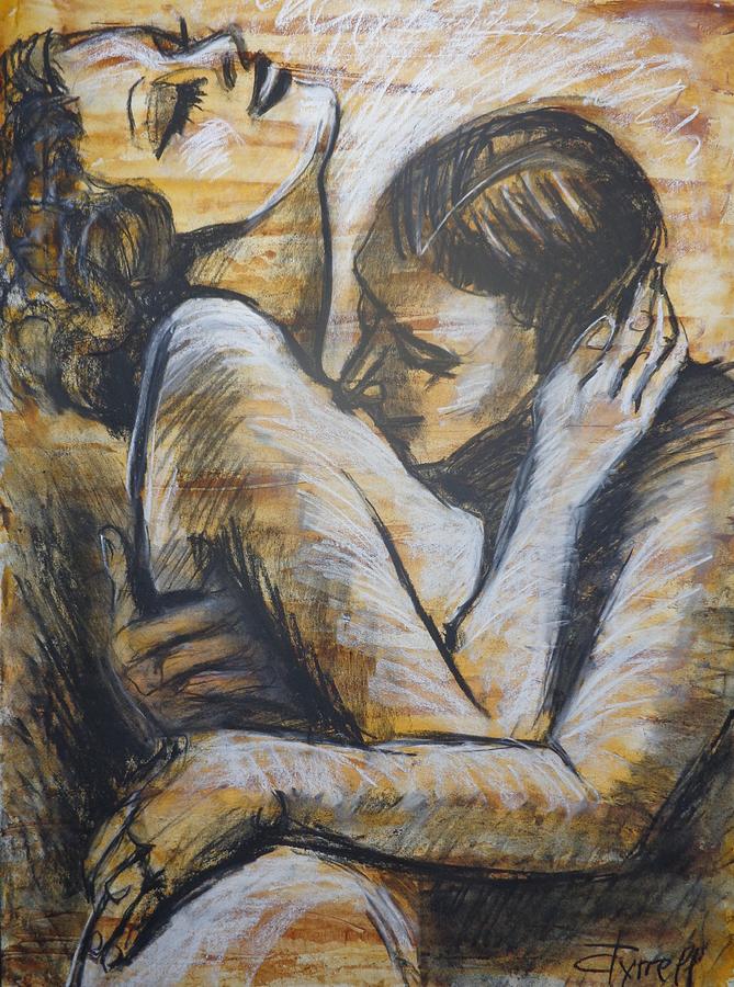 Lovers - Mon Amour Painting by Carmen Tyrrell