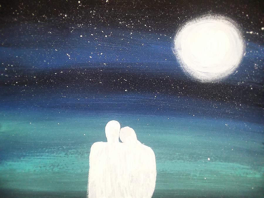 lovers moon painting