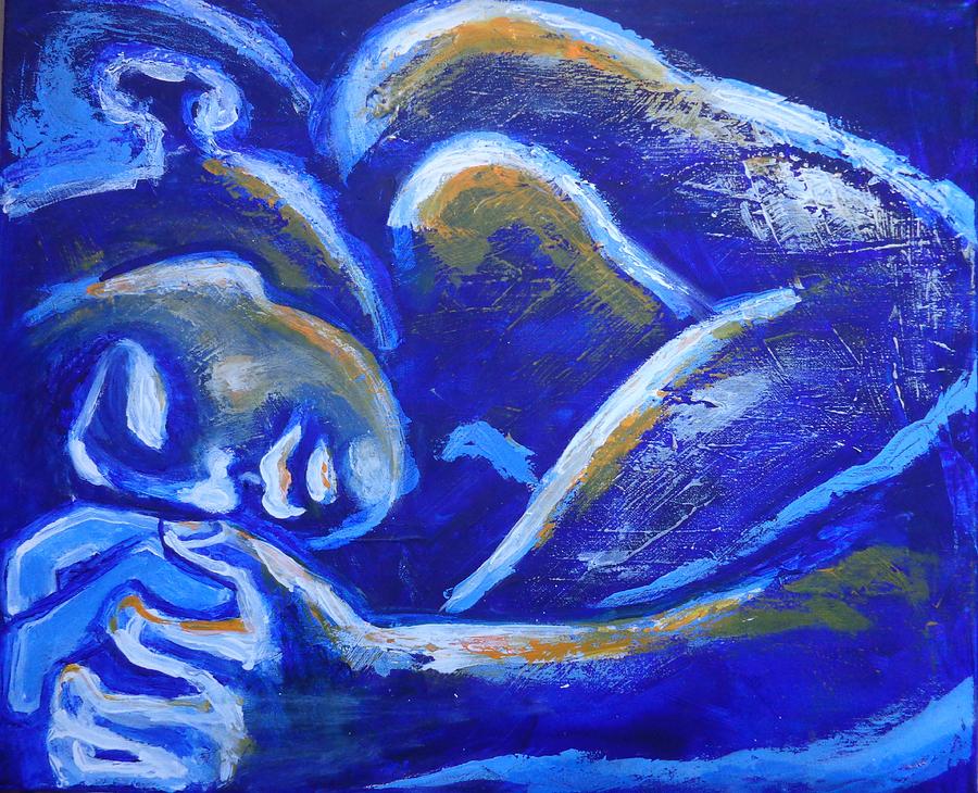 Lovers - Night Of Passion 5 Painting by Carmen Tyrrell