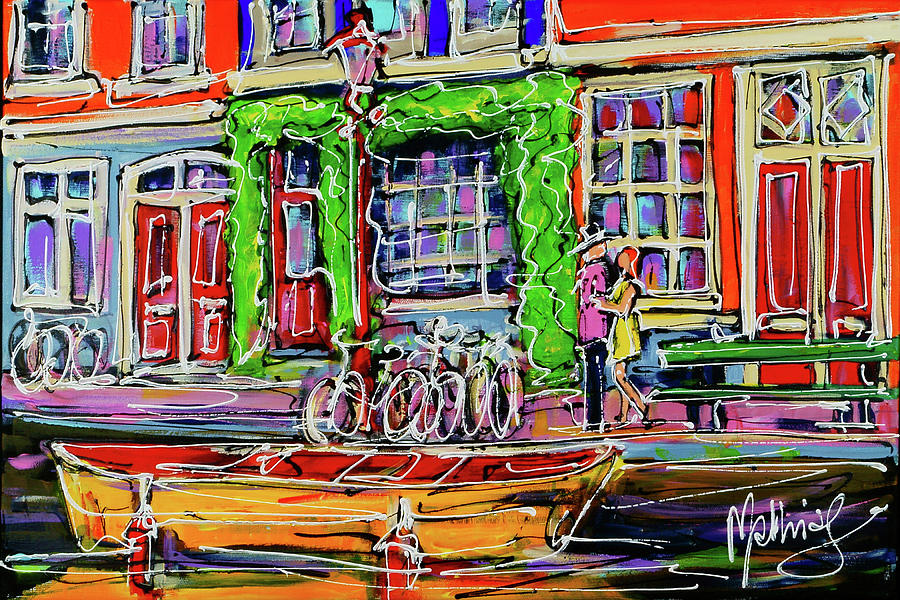 Lovers of Amsterdam no.9 Painting by Mathias Kleien Atelier Online ...