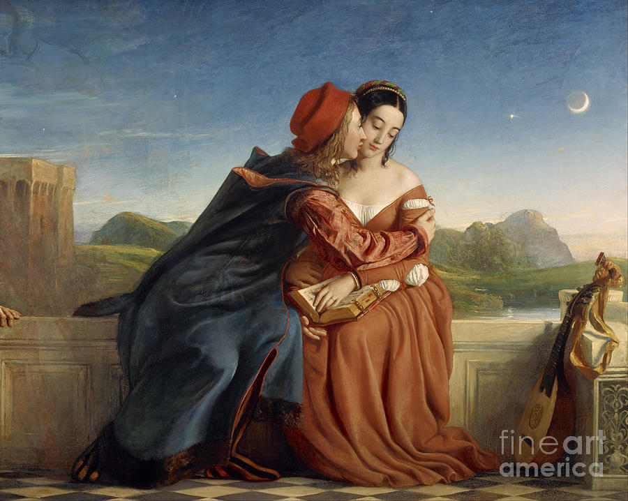 Lovers, Paolo and Francesca da Rimini Painting by Celestial Images