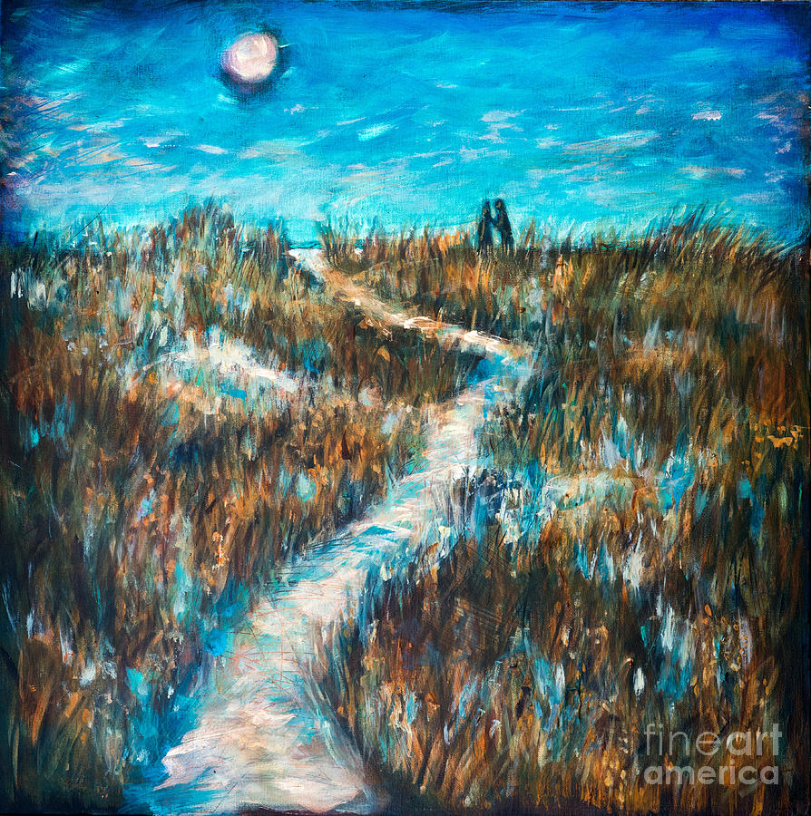 Lovers Path Painting by Linda Olsen