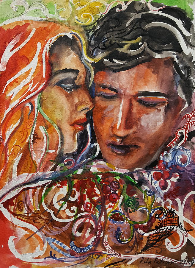 Lovers Painting by Rita Fetisov