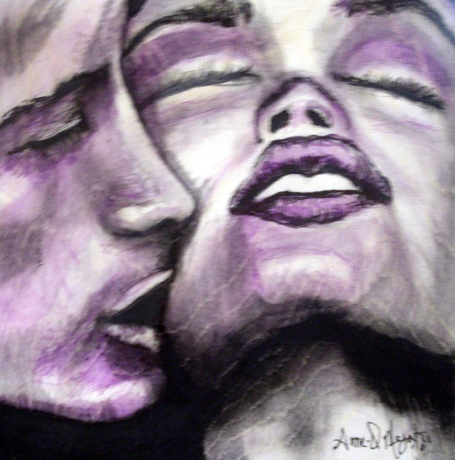 Lovers the 5th Painting by Anne-D Mejaki - Art About You productions