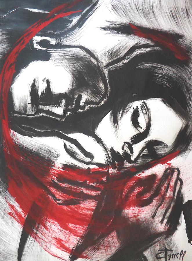 Lovers - The Power Of Love 2 Painting by Carmen Tyrrell