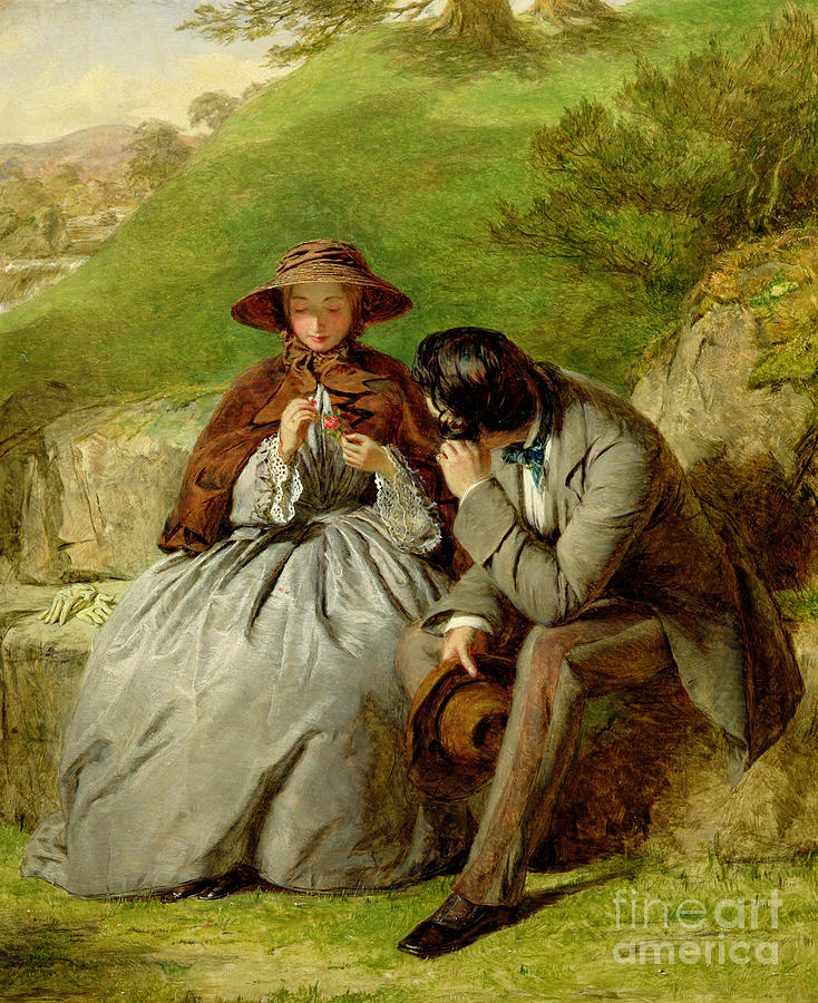Lovers by William Powell Frith Painting by William Powell Frith