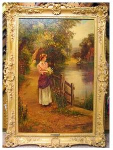 Loving Flowers Painting by Ernest Walbourn Loving Flowers Painting by Ernest Walbourn