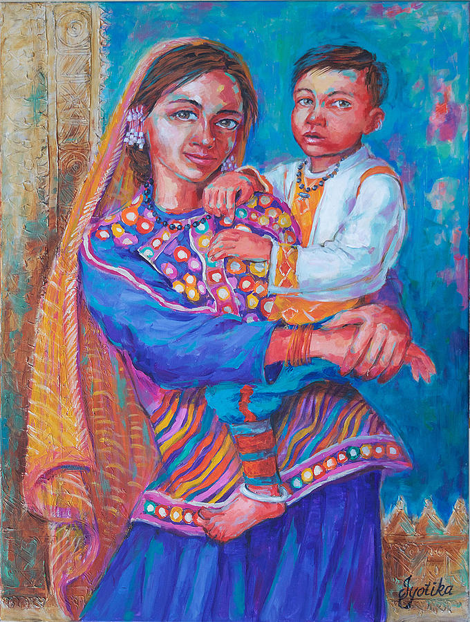Loving Hold Painting by Jyotika Shroff