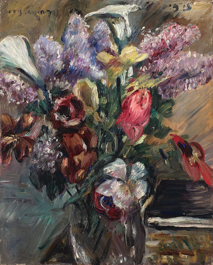 Lovis Corinth 1858 Tapiau Ostpreuben 1925 Zandvoort Holland Still Life With Lilac Calla And Tuli Painting by Celestial Images Lovis Corinth 1858 Tapiau Ostpreuben 1925 Zandvoort Holland Still Life With Lilac Calla And Tuli Painting by Celestial Images