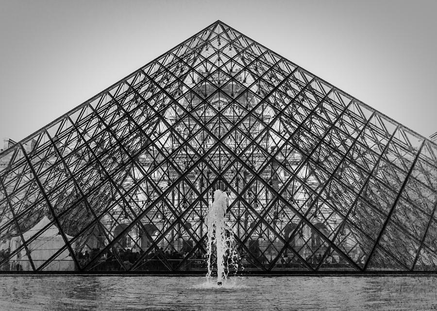 Louvre Pyramid Paris Photograph by Adam Rainoff