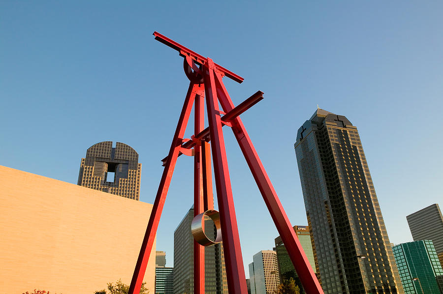 Low Angle View Of A Sculpture, Dallas Photograph by Panoramic Images