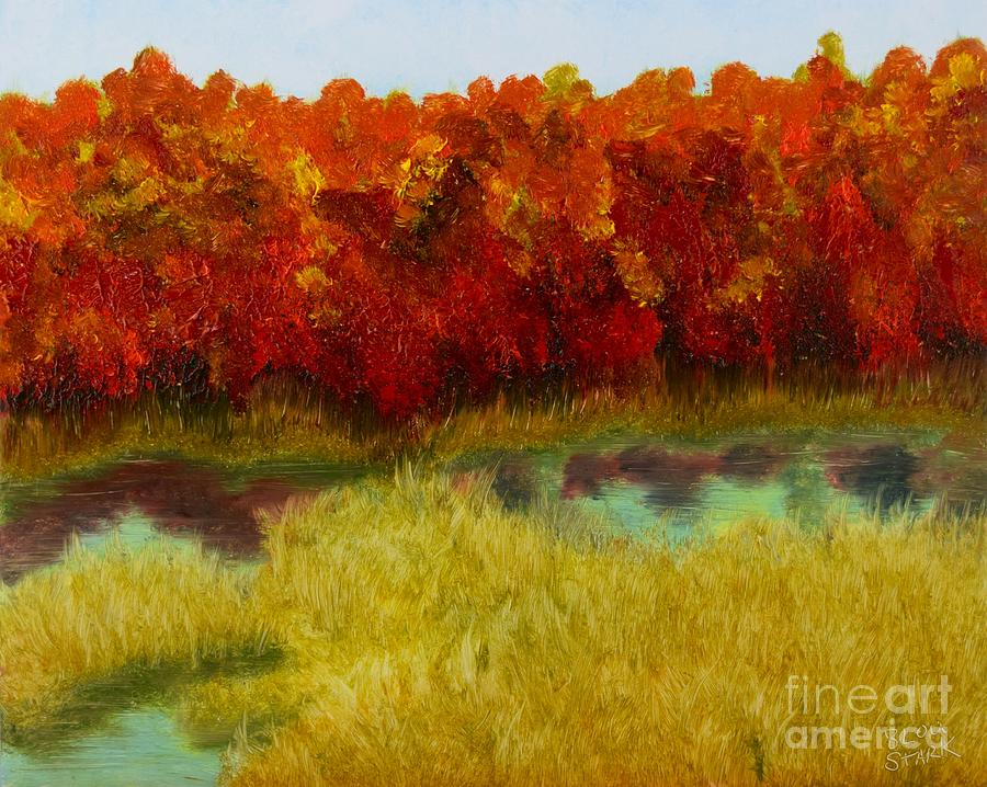 Low Country Autumn Painting by Barrie Stark
