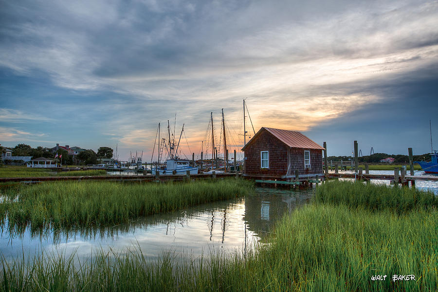 Low Country Boathouse Photograph by Walt Baker