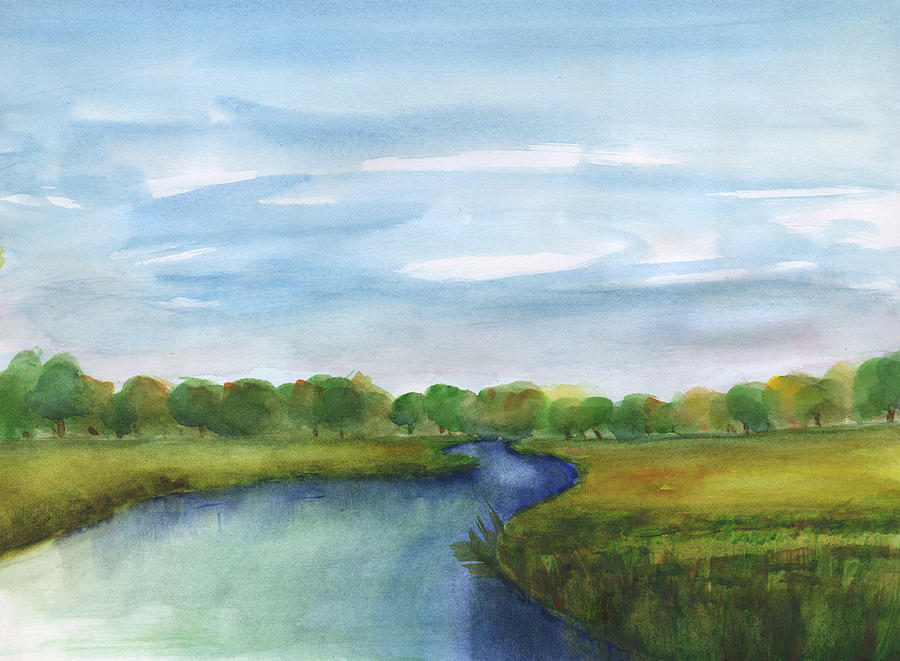 Low Country Marsh Painting by Frank Bright