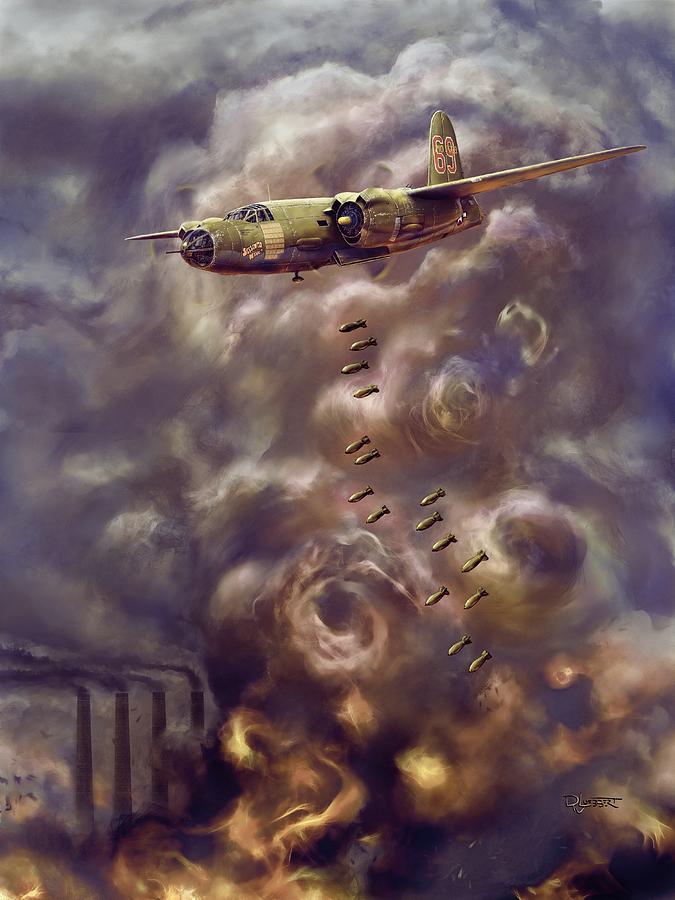 Low Level Attack Painting by David Luebbert