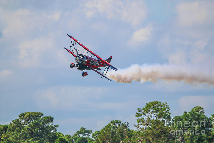 Low Level Biplane Approach Photograph by Tom Claud