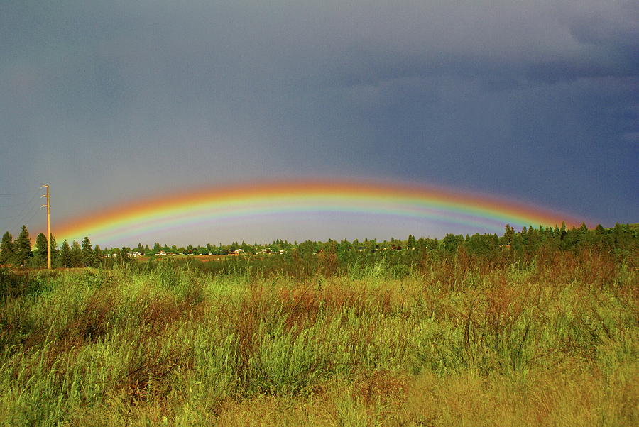 Low Lying Rainbow Photograph by Ben Upham III