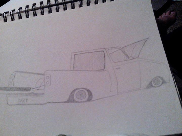 lowrider trucks drawings