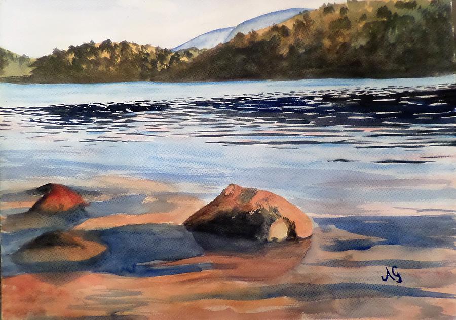 Low tide Painting by Anne Gardner