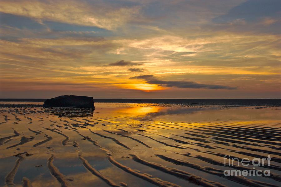 Sunset Photograph - Low Tide at Mayflower Beach by Amazing Jules