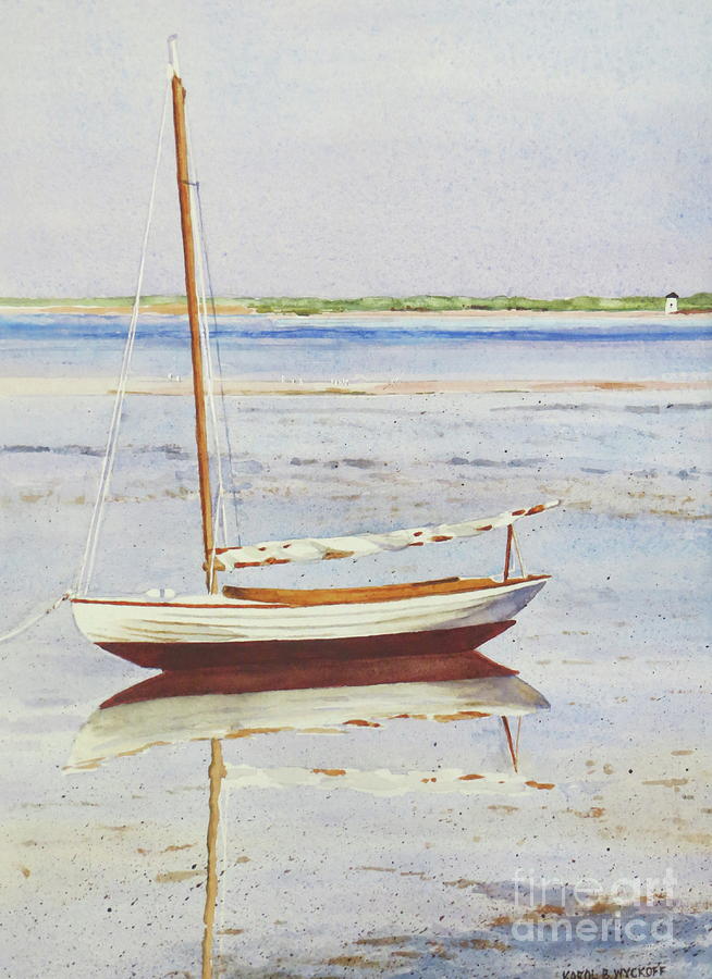 Low Tide Reflection Painting by Karol Wyckoff