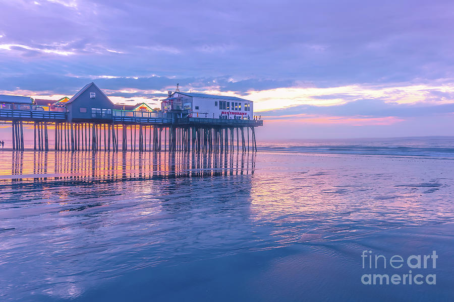 Low tide sunrise at the pier Photograph by Claudia M Photography